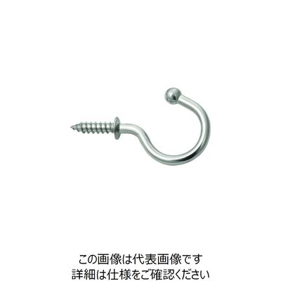 スガツネ工業 (110020065)TLー40/ステンレス鋼製玉付フック TL-40 1個 224-4095（直送品）