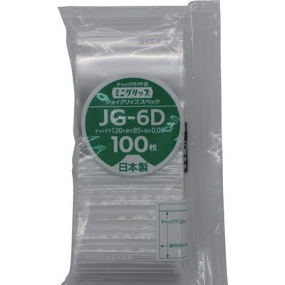 生産日本社 セイニチ ミニグリップ ジョイグリップスペック JGー6D 120×85×0.0 1箱(6000枚) 859-0867（直送品）