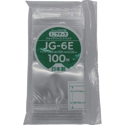 生産日本社 セイニチ ミニグリップ ジョイグリップスペック JGー6E 140×100×0. 1箱(4500枚) 859-0868（直送品）