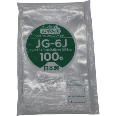 生産日本社 セイニチ ミニグリップ ジョイグリップスペック JGー6J 340×240×0. 1箱(1000枚) 859-0873（直送品）