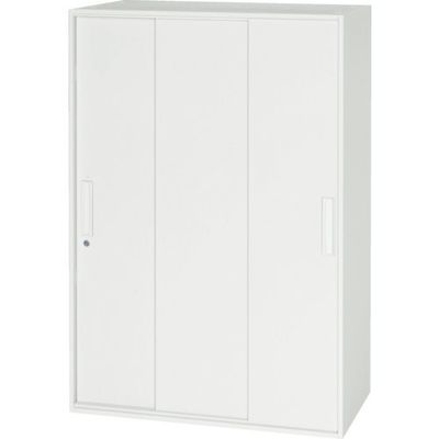 ダイシン工業 DAISHIN 壁面収納庫 3枚引戸型 上下兼用W800 ホワイト V840-12TS 1台 856-9619（直送品）