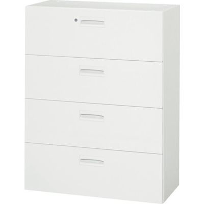 ダイシン工業 DAISHIN 壁面収納庫 4段引出型 下置き専用D450 ホワイト V945-412D 1台 856-9860（直送品）