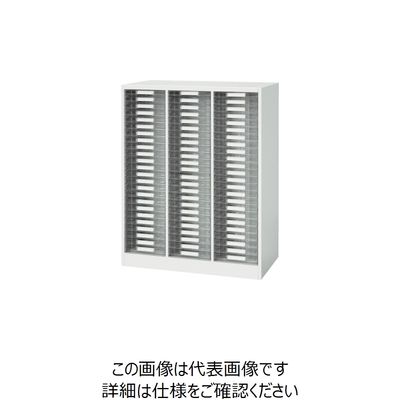 ダイシン工業 DAISHIN 壁面収納庫 A4レターケース型 下置き専用W800 ホワイト V840-11PSA 1台 856-9612（直送品）