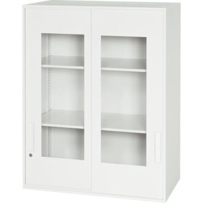 ダイシン工業 DAISHIN 壁面収納庫 窓付き引戸型 上置き専用W800 ホワイト V840-10SG 1台 856-9607（直送品）