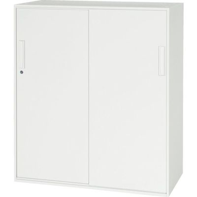 ダイシン工業 DAISHIN 壁面収納庫 引戸型 下置き専用D400 ホワイト V940-11S 1台 856-9739（直送品）