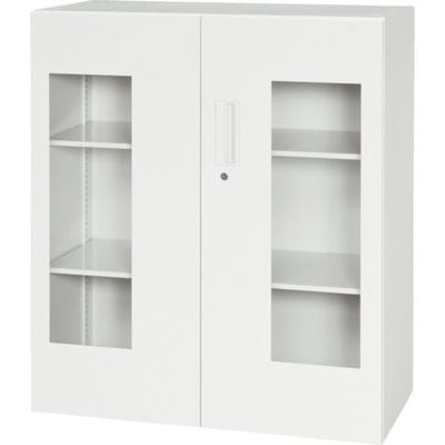 ダイシン工業 DAISHIN 壁面収納庫 窓付き引戸型 下置き専用D450 ホワイト V945-11HG 1台 856-9812（直送品）