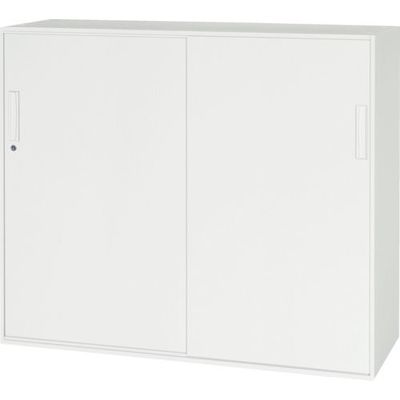 ダイシン工業 DAISHIN 壁面収納庫引戸型 下置き専用W1200 ホワイト V1245-11S 1台 856-9554（直送品）