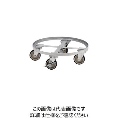 テックサス ステンレスドラム缶台車 DML-450 1台 252-2553（直送品）