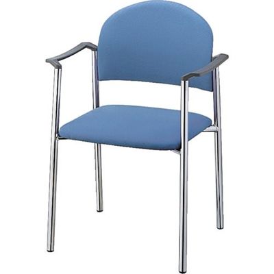 ナイキ NAIKI チェアー ビニールレザー張り E164B-LBL 1個 868-4715（直送品）