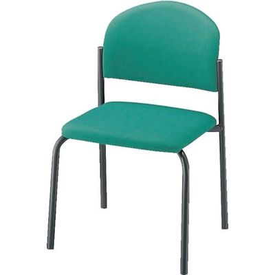 ナイキ パイプチェアー ビニールレザー張り E163M-LBL 1個 868-4711（直送品）