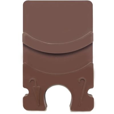 新倉計量器 ニイクラ 傘掛け 70×110mm 厚さ7mm ブラウン KPB01 1セット(12個) 208-5709（直送品）