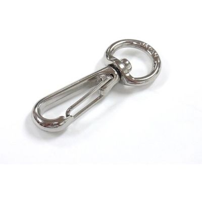 ニッサチェイン ニッケルスプリングスナップ (50個入) ISS-4 1箱(50個) 125-9813（直送品）