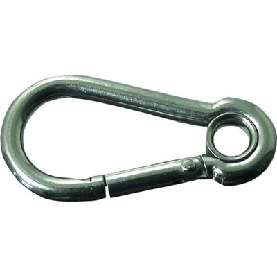 ニッサチェイン ステン環付スプリングフック 9mm (10個入) SAH1090 1箱(10個) 126-4666（直送品）