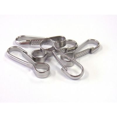 ニッサチェイン ステン甲丸スナップ#107 P-1638 1セット(10個:1個×10パック) 125-9945（直送品）