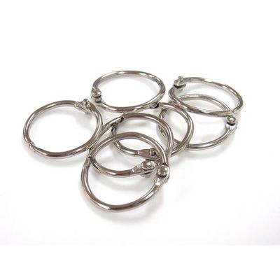 ニッサチェイン ニッケルカードリング#4 P-743 1セット(30個:6個×5パック) 127-7225（直送品）