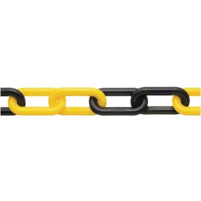 ニッサチェイン プラカラーチェン 100m 黄/黒 PW60-100-YBK 1本(100m) 127-8756（直送品）