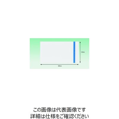 デリバリーパック フタタイプ OPENテープ付 全面糊 透明 長3用 PA-203OP パピルスカンパニー 1箱（2000枚入）（直送品）