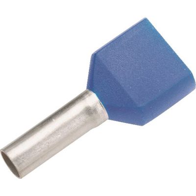 PANDUIT 絶縁付きフェルール端子 ツインワイヤー用 青 250個入り FTD80ー13ーTL 1箱(250個)（直送品）
