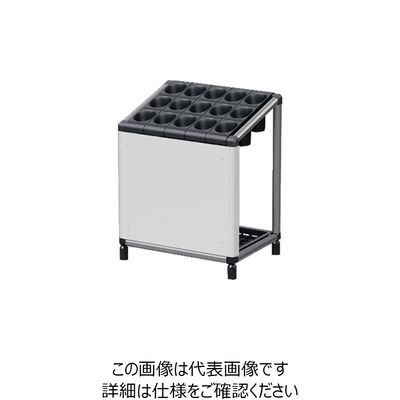 ぶんぶく スリーブ式アンブレラスタンド15本用幕板付 ブラック US-Z-SLV15C-BK 1台 864-2062（直送品）