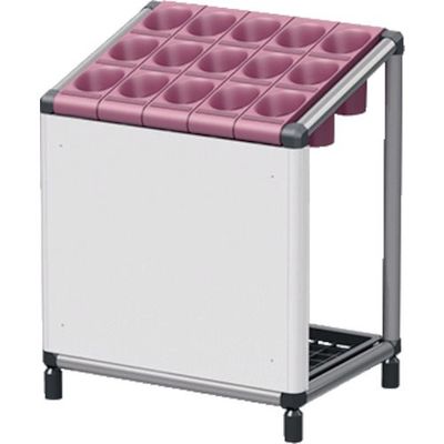 ぶんぶく スリーブ式アンブレラスタンド15本用幕板付 ワインレッド US-Z-SLV15C-WIR 1台 864-2065（直送品）