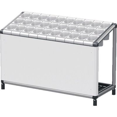 ぶんぶく スリーブ式アンブレラスタンド30本用幕板付 クールグレー US-Z-SLV30C-CGY 1台 864-2069（直送品）