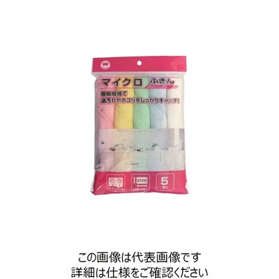 ボンスター販売 ボンスター マイクロふきん5枚入り F-886 1セット(50枚:5枚×10袋) 819-9528（直送品）