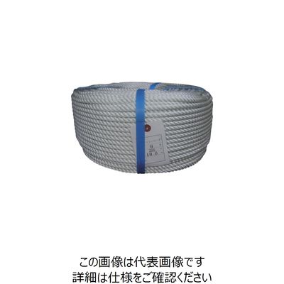 ユタカメイク ロープ ナイロンロープ巻物 9φ×200m N9-200 1個 113-2271（直送品）