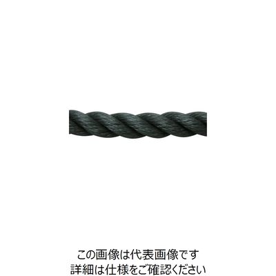 ユタカメイク ロープ PEロープ巻物 12mm×200m グレー PE-68 1個 113-5532（直送品）