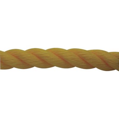 ユタカメイク ロープ PEロープ巻物 9φ×200m イエロー PE-50 1個 113-7021（直送品）