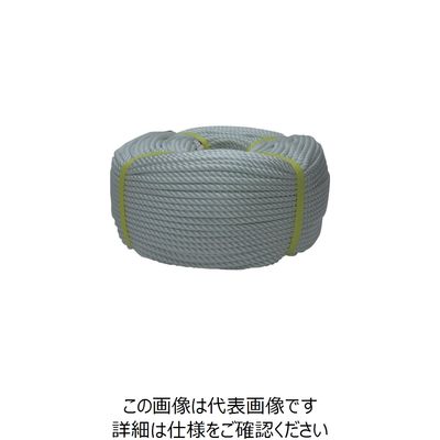 ユタカメイク ロープ ナイロンロープ巻物 6φ×200m N6-200 1個 113-2310（直送品）