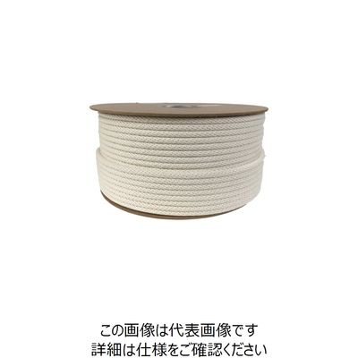 ユタカメイク ロープ 綿金剛打ロープドラム巻 8φ×1m RCX11 1セット(150個:1個×150m) 113-3938（直送品）