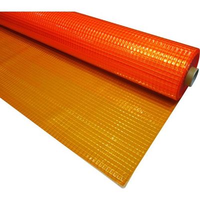 ユタカメイク 透明糸入りシート オレンジ 防炎・防虫 0.55t×203cm×30m B-R802 1本 224-8333（直送品）