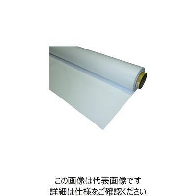 ユタカメイク 不燃ターポリンシート 白 静電・防炎・耐候 0.27t×203cm×30m B-R842 1本 224-8332（直送品）