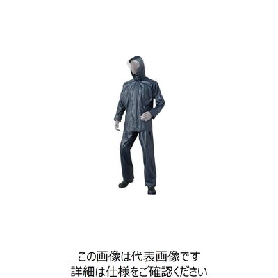 喜多 PVCレインコート No2000 ネイビー 4L NO2000-NV-4L 1着 235-4118（直送品）