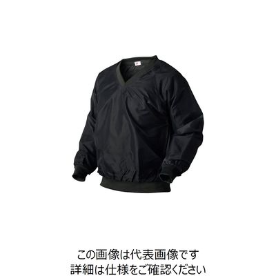 喜多 Vネック ヤッケ ブラック L NO3000-BLK-L 1着 235-2425（直送品）