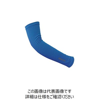 喜多 冷感アームカバー(ストレッチタイプ) SHAKE & COOL仕様 No9660 ブルー フリー NO9660-BLU-FREE 1組（直送品）
