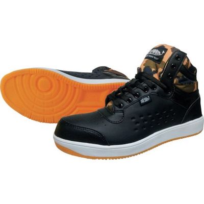 喜多 ハイカットセーフティスニーカー MG5670 ブラック 28.0 MG5670-BK-28.0 1足 235-5609（直送品）