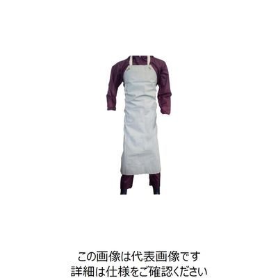 喜多 ビニール胸付前掛 No2240 ホワイト 特大(ウエスト110×着丈120) NO2240-WH 1着 236-1951（直送品）