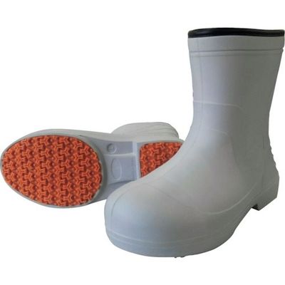喜多 柔らかいEVAラバー安全ショートラバーブーツ グレー M(24.5~25.0) KR7050-GRY-M 1足 235-7218（直送品）