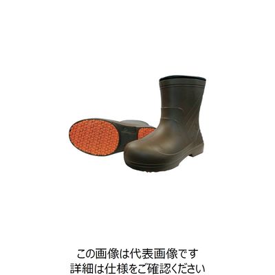 喜多 柔らかいEVAラバー安全ショートブーツ KR7050 ブラウン LL(26.5~27.0) KR7050-BR-LL 1足（直送品）