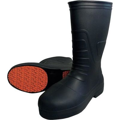 喜多 柔らかいEVAラバー安全長靴 KR7030 ブラック M(24.5~25.0) KR7030-BK-M 1足 235-4122（直送品）