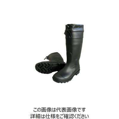 喜多 耐油長ロング(カバー付) KR7430 ブラック 24.0 KR7430-BK-24.0 1足 236-0408（直送品）