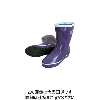 喜多 婦人ゴム長靴 LR020 パープル 24.0 LR020-PPL-24.0 1足 219-9675（直送品）