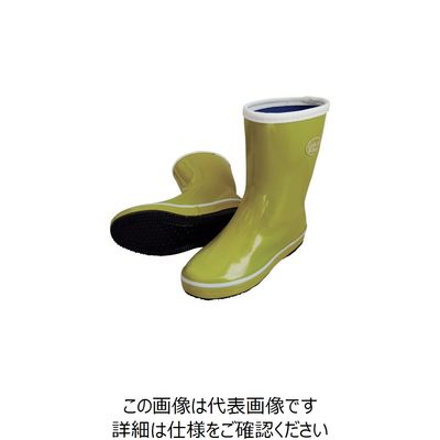 喜多 婦人ゴム長靴 LR020 マスタード 24.0 LR020-MTD-24.0 1足 219-9687（直送品）