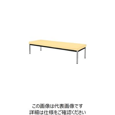 ミズノ スリムタイプロビーチェア背無 アイボリー MBC-S28NE-V-IV 1台 101-0920（直送品）