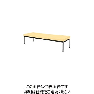 ミズノ スリムタイプロビーチェア背無 アイボリー MBC-S22NE-V-IV 1台 101-0928（直送品）