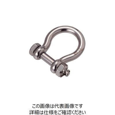水本機械製作所 水本 ステンレス オタフクボルト止めシャックル 長さ50mm内幅20mm OBS-10 1個 849-2080（直送品）