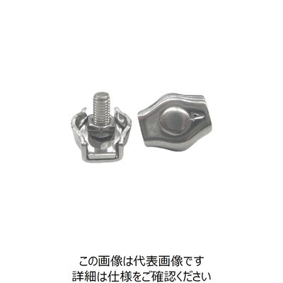 水本機械製作所 水本 ステンレス シングルワイヤークリップ 適合ロープ径2mm SWC-3 1個 849-2884（直送品）