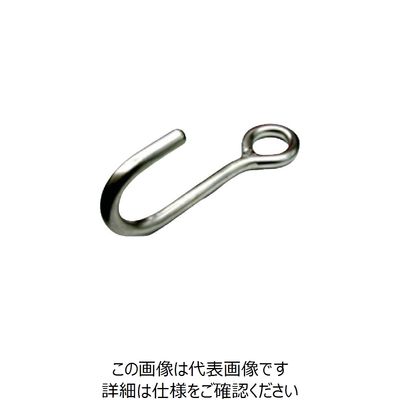 水本機械製作所 水本 ステンレス ストレートフック 長さ185mm 使用荷重0.49kN STF-13 1個 849-2869（直送品）