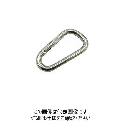 水本機械製作所 水本 ステンレス スナップフックDE型 線径8mm長さ80mm DE-8 1個 123-3290（直送品）